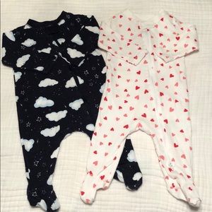 Footed baby sleepers